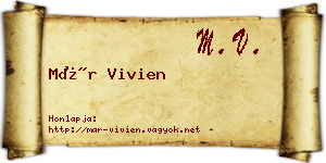 Már Vivien névjegykártya